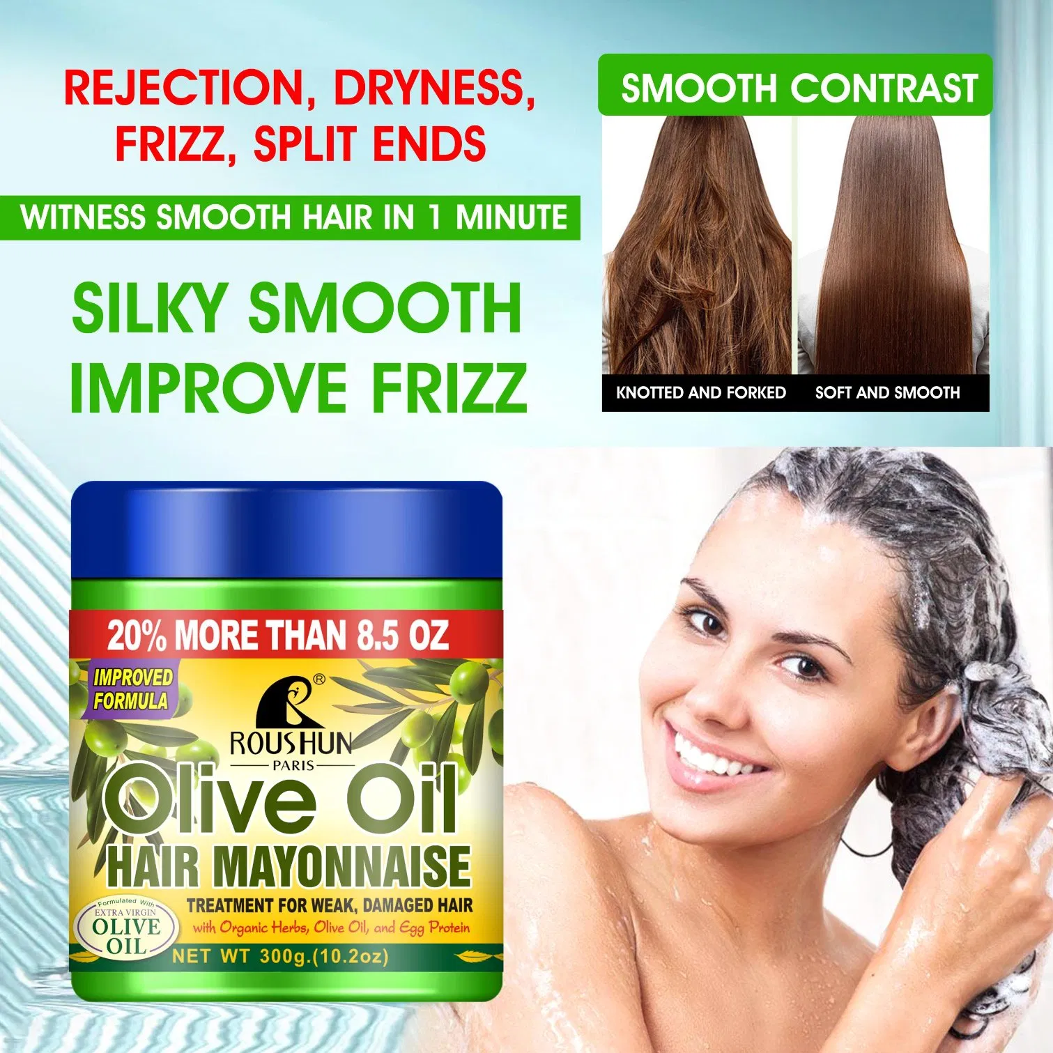 Roushun Olive Oil Hair Mayonnaise Treatment