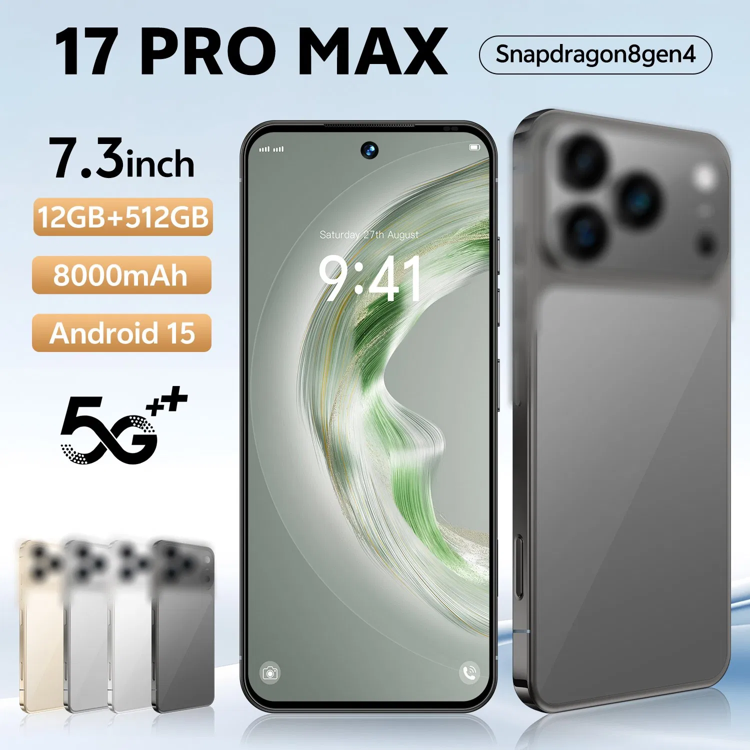 Смартфон 17 PRO Max 16GB+1TB, 5G, AMOLED 120Гц
