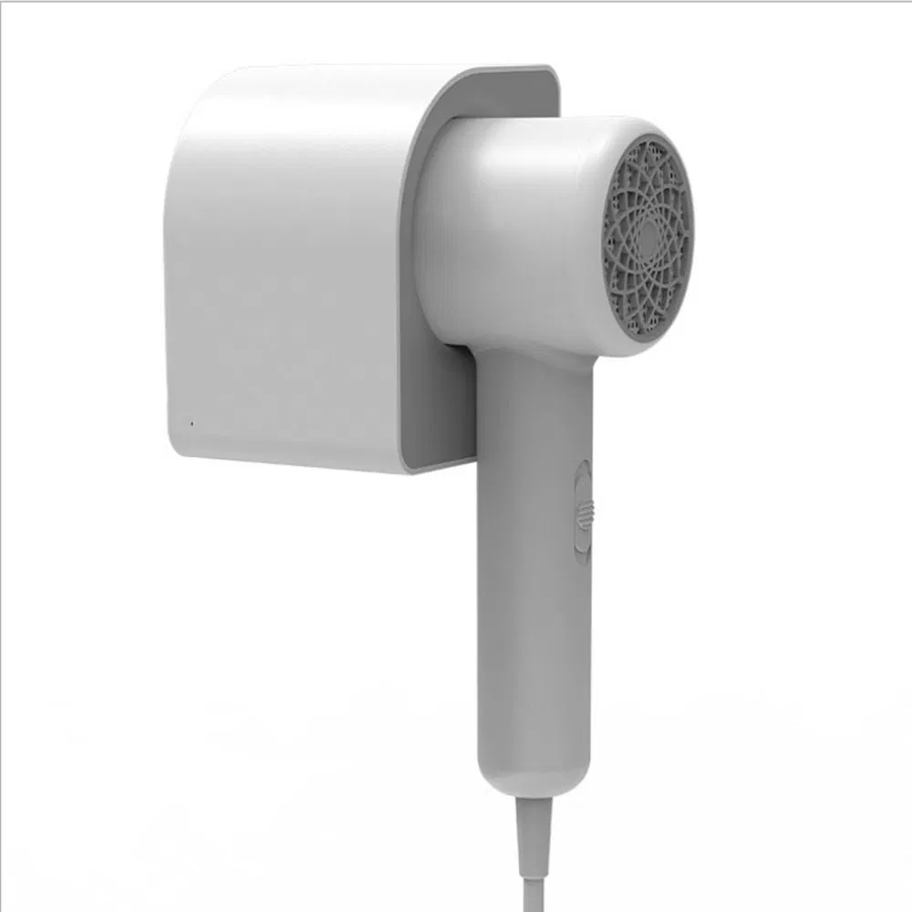 High End Wall Mounted and Drill-Free 1800W Commercial Negative Ionic Electric Hair Dryer in Black/White/Purple Made of ABS Plastic for Hotel/Home/Guesthouses
