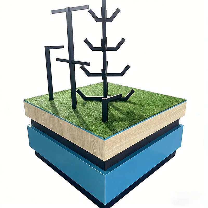 Металлическая напольная стойка для инструмента