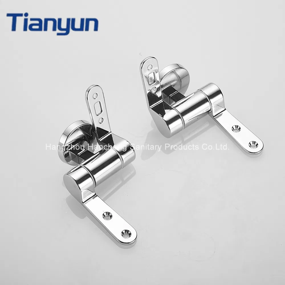 Bathroom Zinc-Alloy Screw Fittings Toilet Seat Hinge for Toilet Replacement Parts