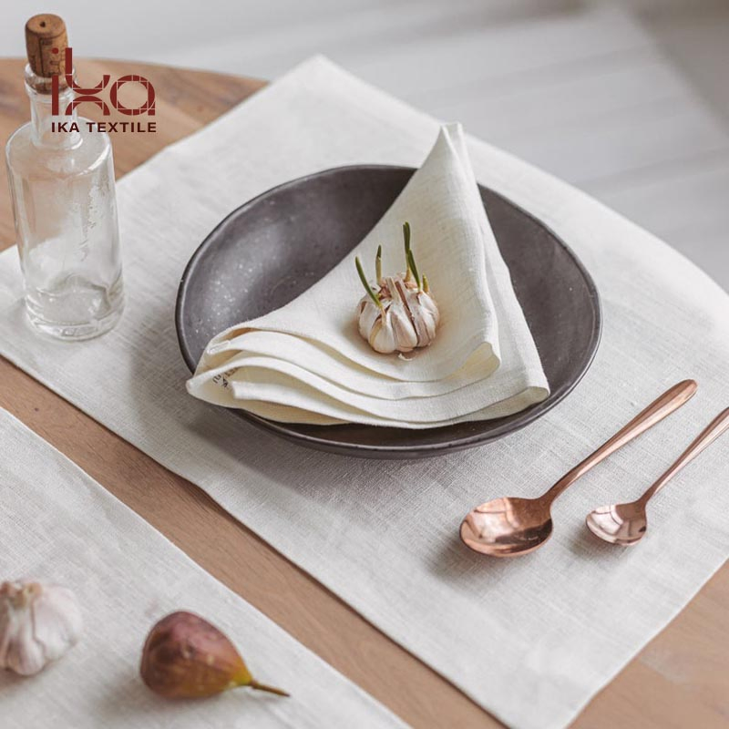 Hot Sale Aesthetic Wholesale Wedding Decoration Items Home Decor Table Personalized Lunch Custom Printed Embroidered Linen Napkin