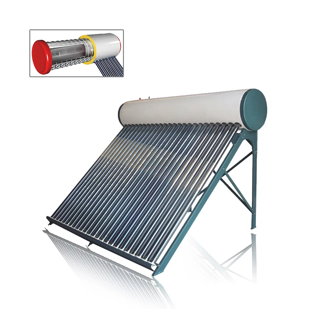 Солнечный водонагреватель из нержавеющей стали 24 трубки