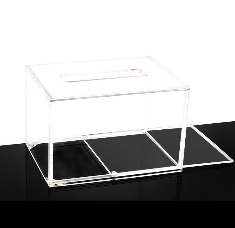 Restaurant Clear Acrylic Tissue Box Plastic Paper Towel Holder