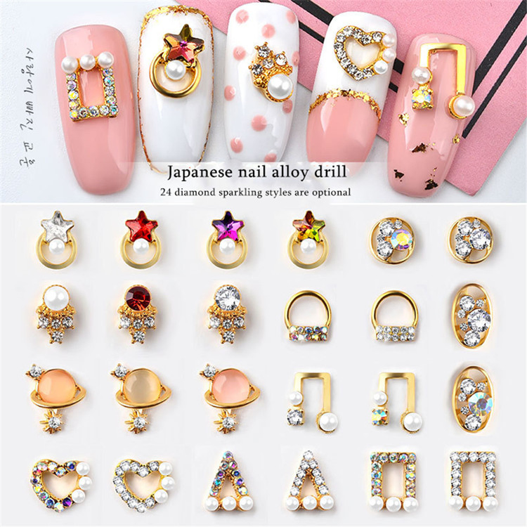 Mix Alloy Nail Art Crystal Rhiestone Stone Jewel Decoration for Beauty DIY Design