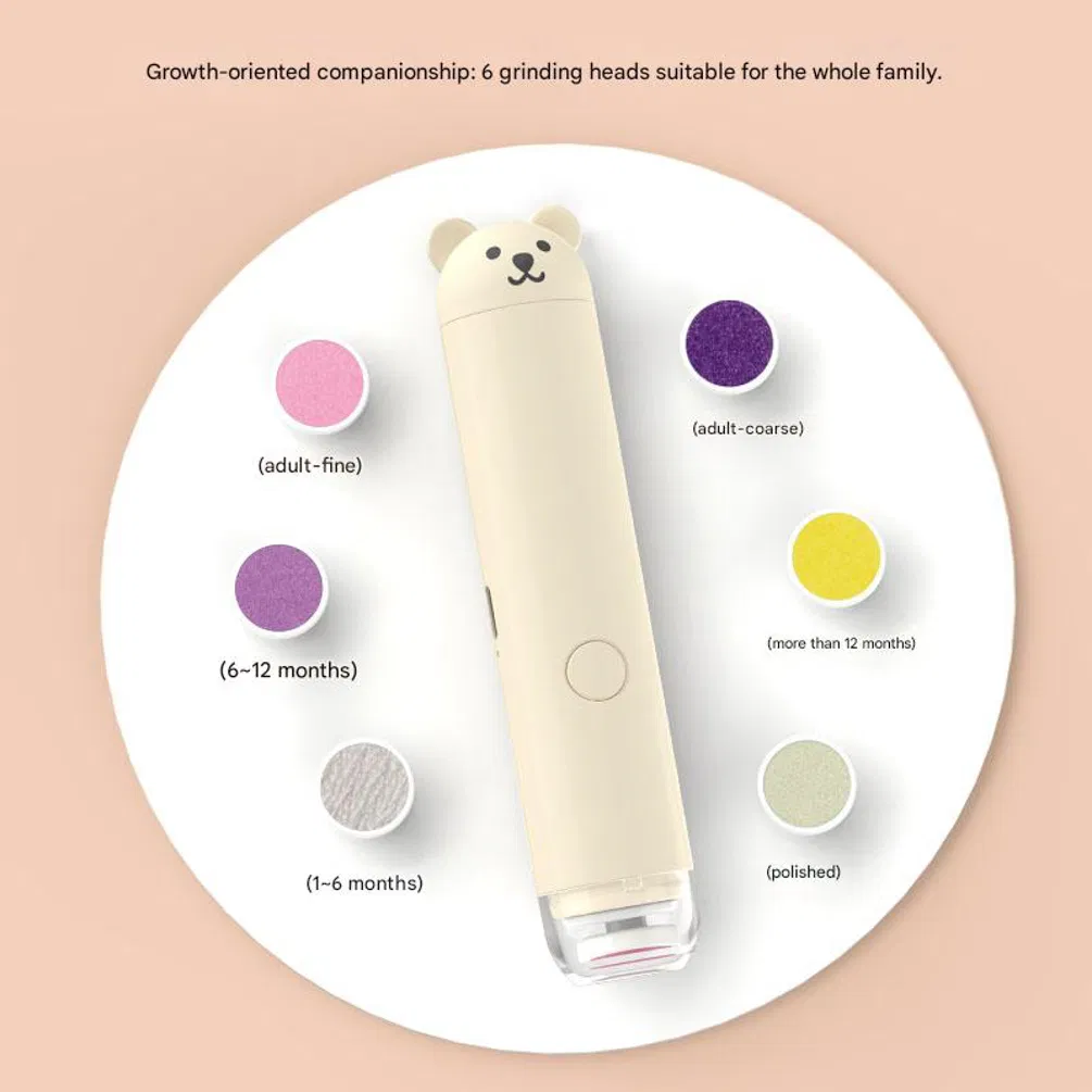 USB Rechargeable Electric Cartoon Nail Grinder Automatic Nail Cutter Electric Baby Nail Trimmer