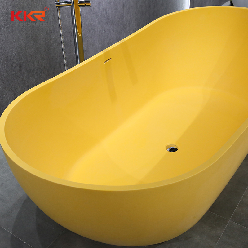 Акриловая ванна для отелей, желтая, 1700 мм