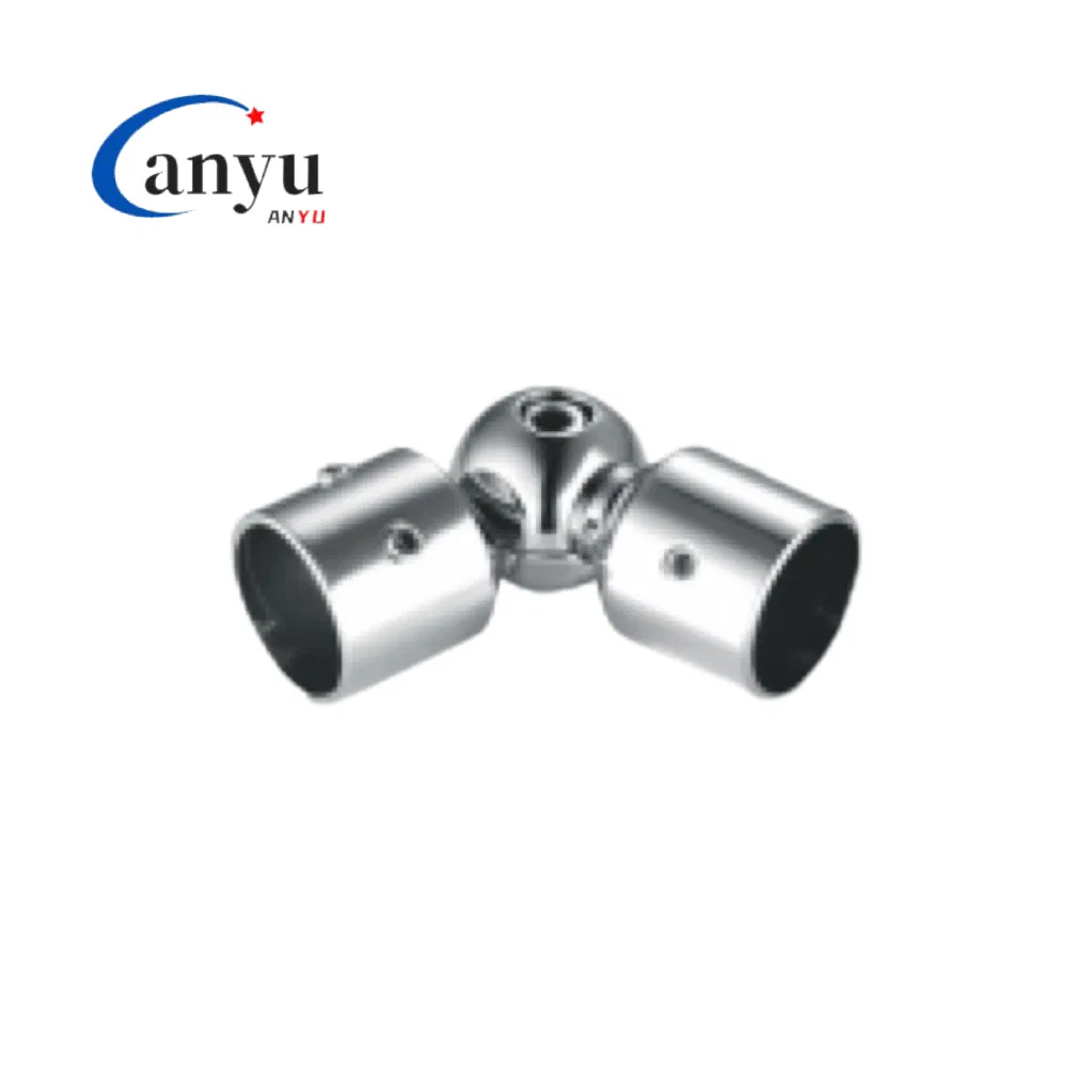 Glass Door Tube Connector Wall to Glass Glass Hardware