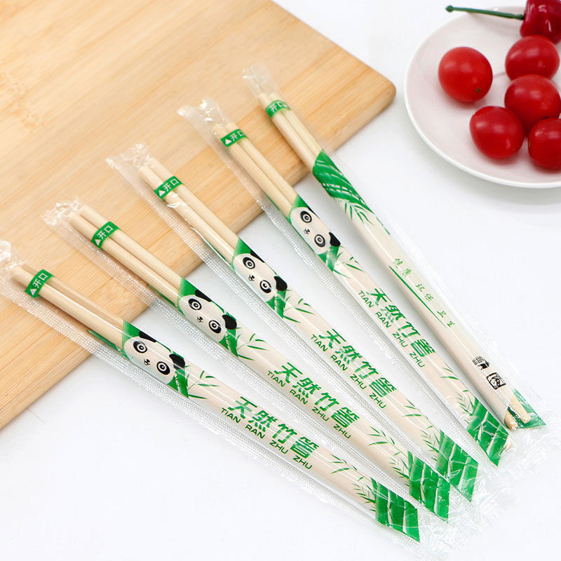 Best Quality Bulk Natural Customized Logo Round Disposable Bamboo Chopsticks