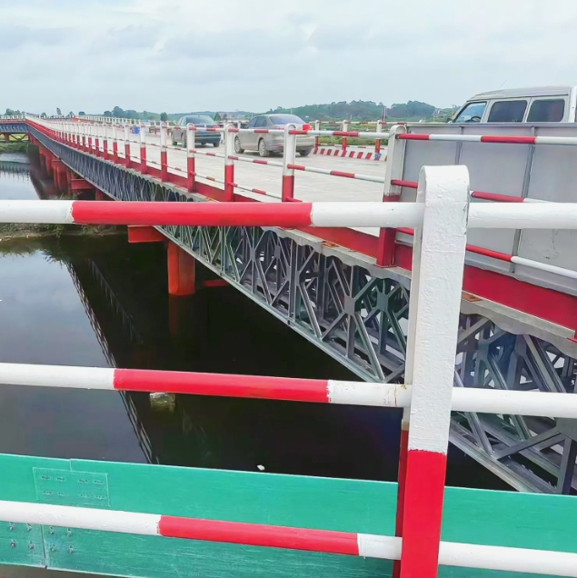 Q355/Q460, S355/S460, ASTM A36/A572 Guoshun Bundle Bailey Design Bridge for Viaduct