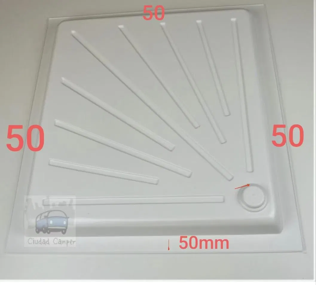 Vacuum Thermoforming RV Plastic Parts RV Shower Room Plastic Floor Plastic Bathroom Floor Drain