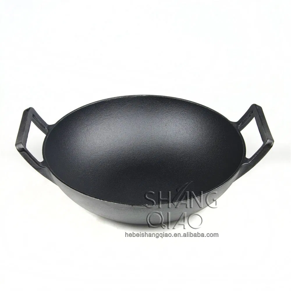 Чугунный вок с предварительной прокалкой