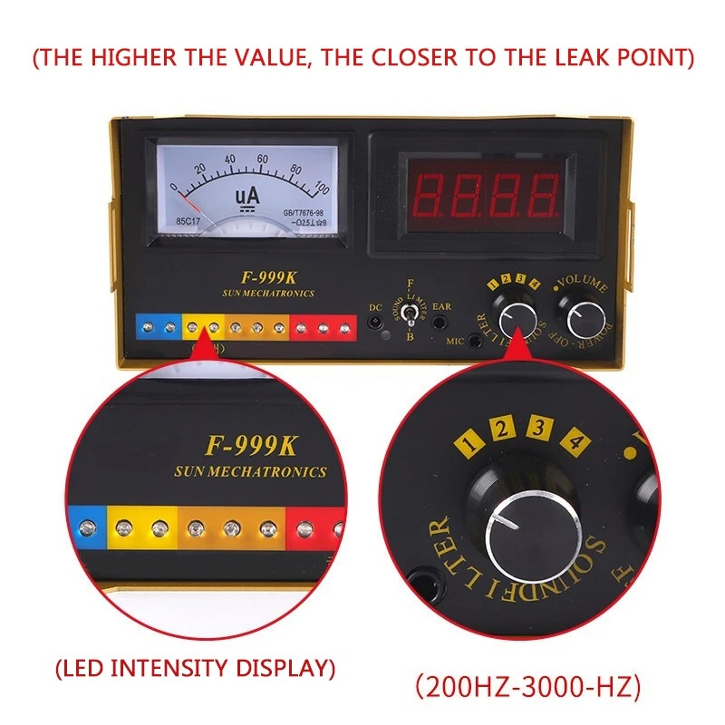 Pipe Water Leak Detector F999K