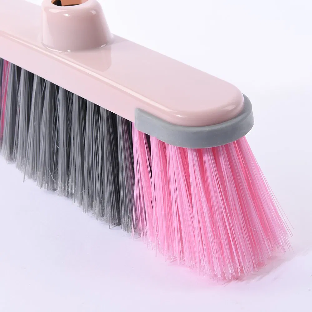 High Quality Colorful Plastic Soft Bristle Dust Cleaning Broom Head