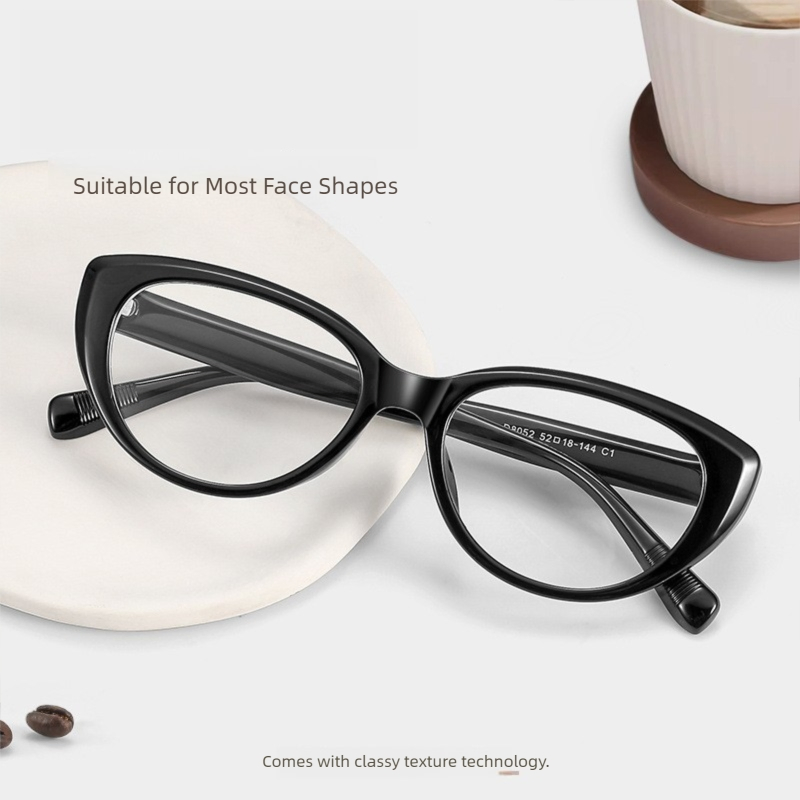Vintage Bluelight Blocker Glasses Eyewear Manufacturers China Black Cat Eye Fashionable