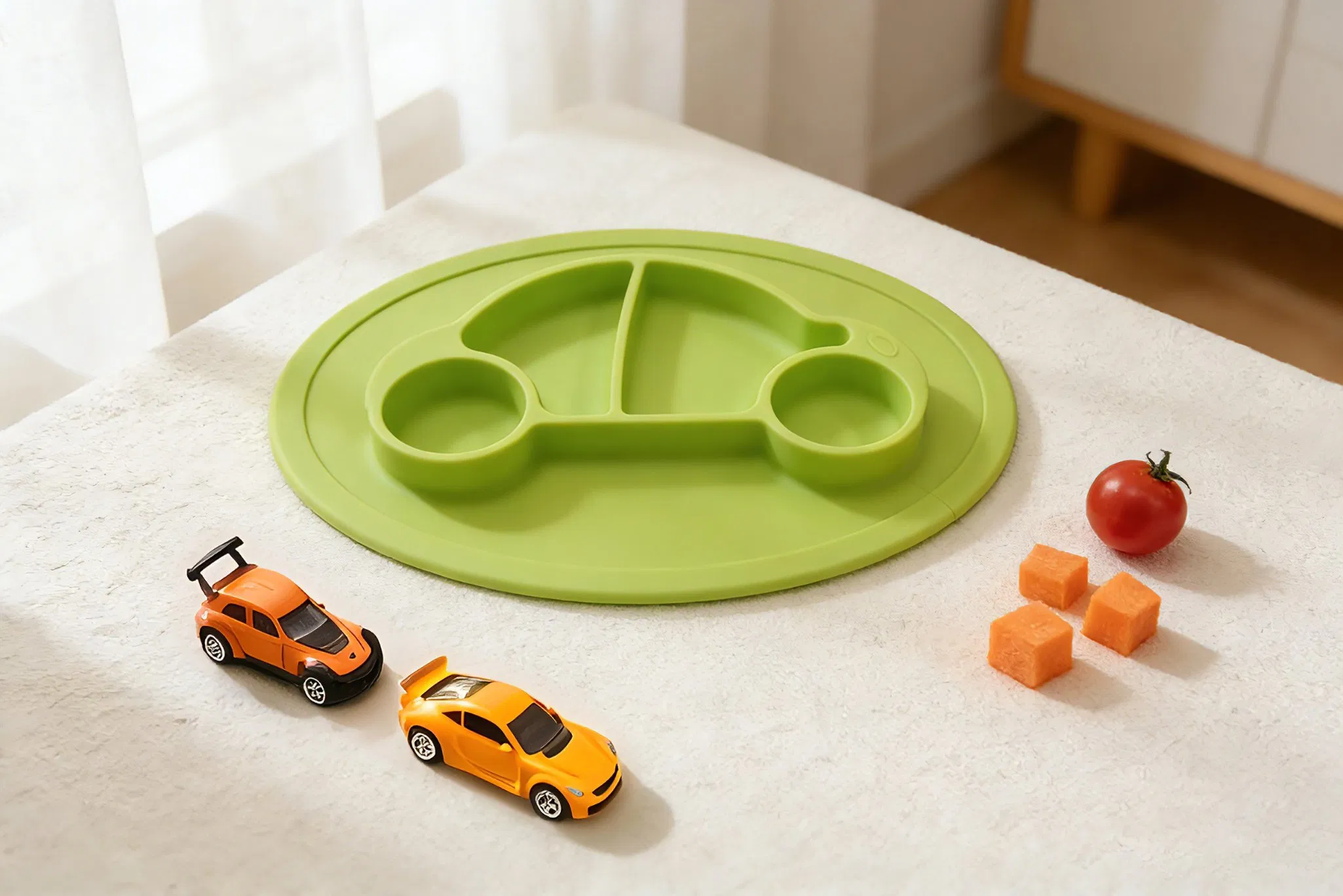 Food-Grade Silicone Safe Kids Bowl
