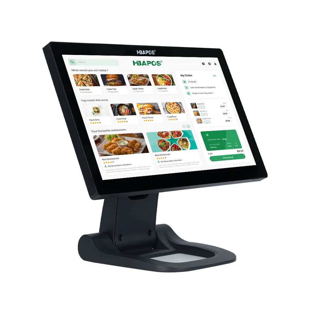 Hot Sale Metal Body Touch Screen POS Machine Wins Billing POS Terminal for Restaurant