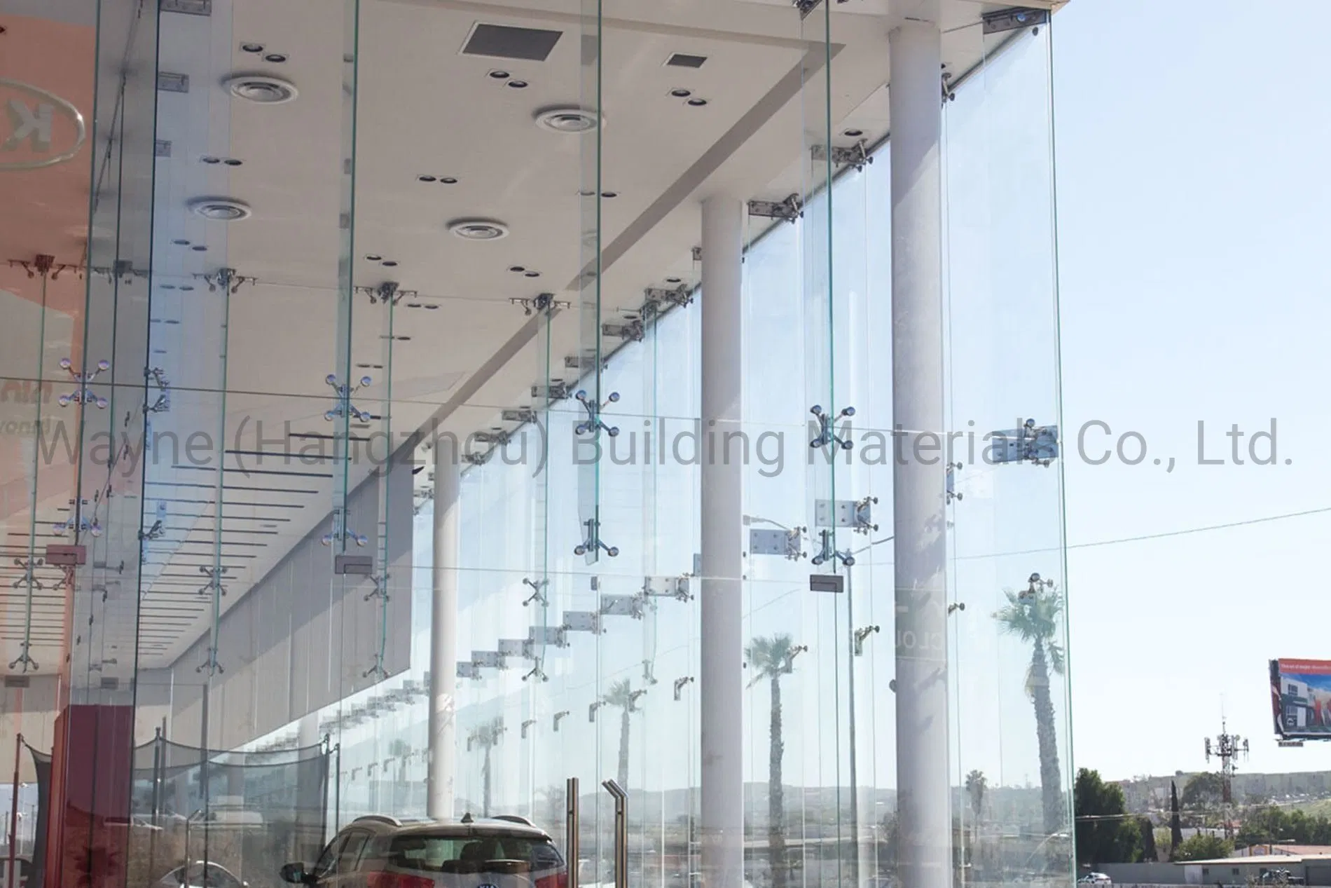 Double Triple Glazed Cladding Exterior Facade Unitized Stick Frame Spider System Price Design Aluminium Glass Curtain Wall