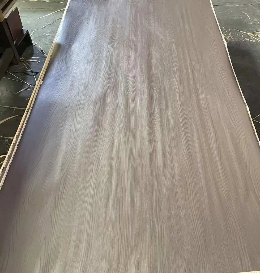 1250X2500mm Decorative Home Cabinet Embossed Melamine Paper Laminated Recon Veneer