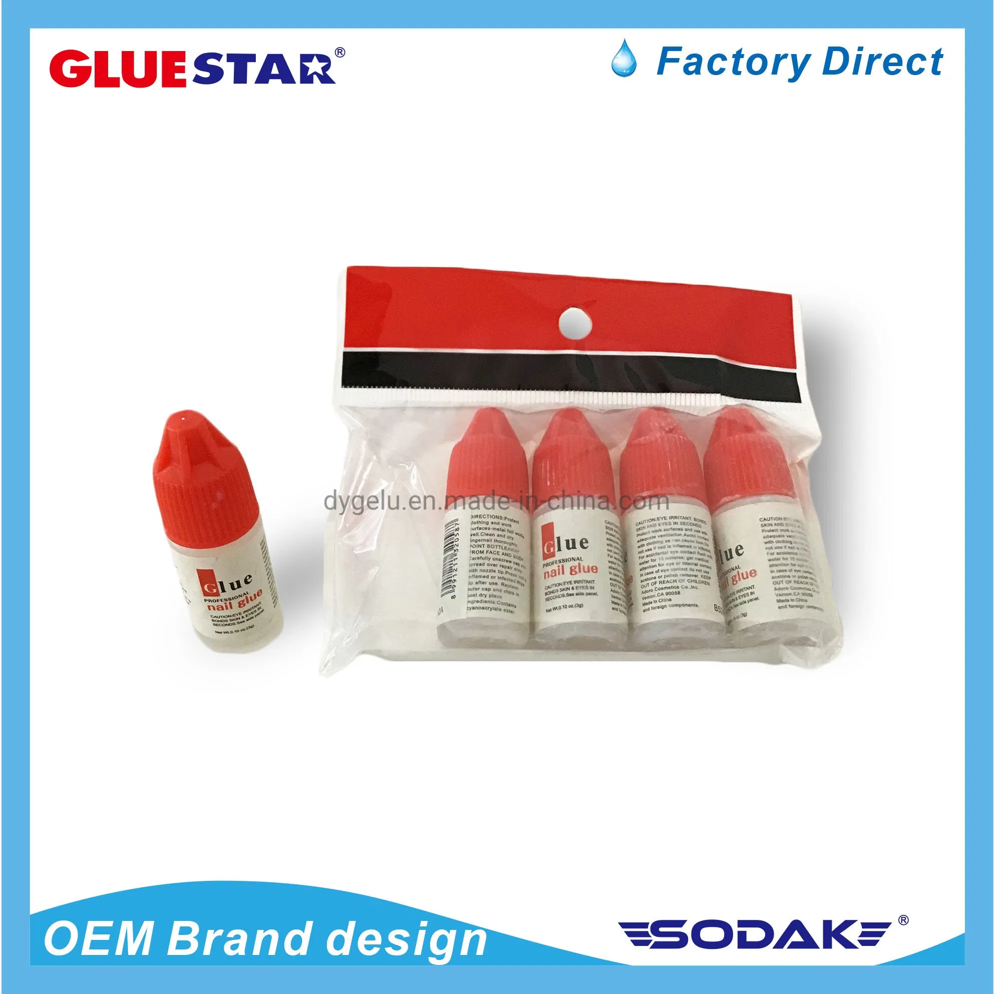 High Quality Wholesale Customized Multiple Colors Nail Tips Glue Gel Suppliers