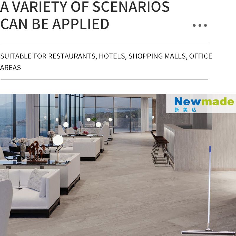 2025 Durable Metal Straight Rubber Floor Squeegee H1701 Commercial Cleaning