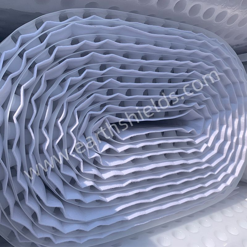 HDPE Composite Drain Board Drainage Board with Geotextile for Construction