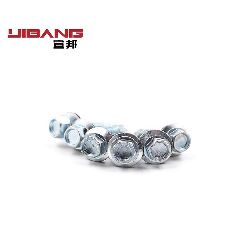 Building Roofing Screw Galvanised Metal Hex Head Tek Wood Galvanized Screws Hex Self Drilling Roofing Screws with Rubber Washer