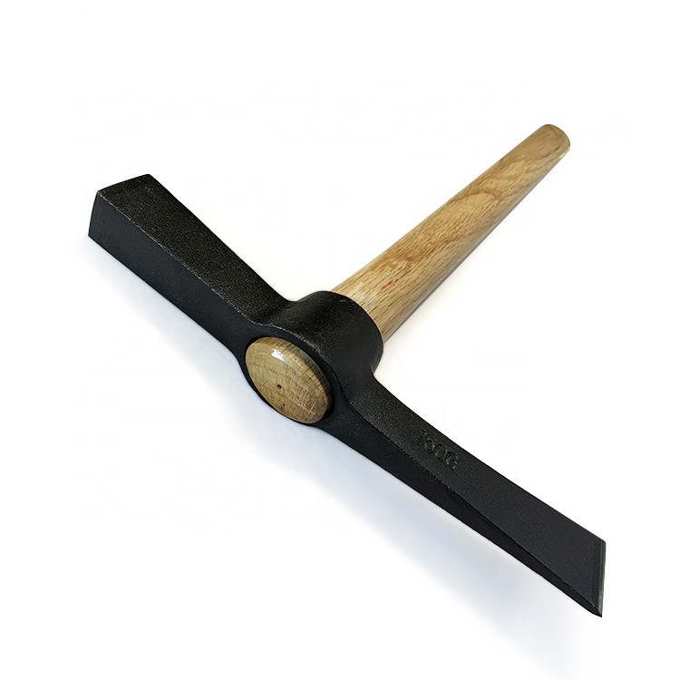 high Quality Mold Forged Pickaxe Mini Garden Pick with Beech Wood Handle