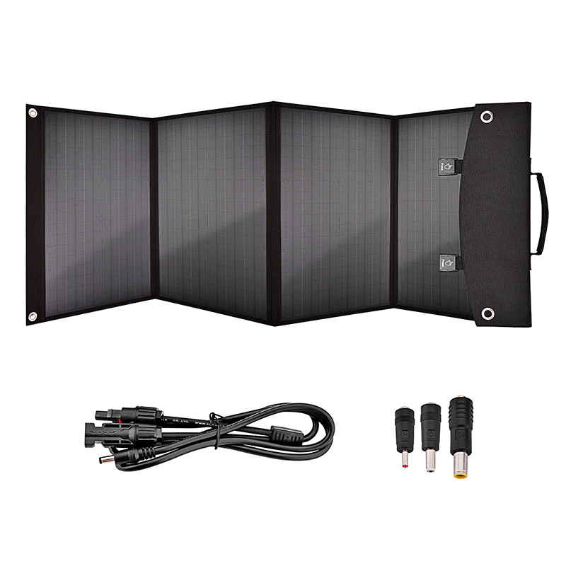 Outdoor Camping Folding Solar Panel 80W Power Battery off Grid System