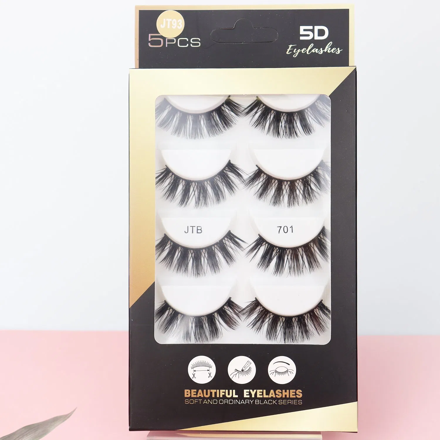 12 Rows Foil Back Handmade 0.02-0.08 Makeup Volume Lash Trays Private Label 5-25mm Velvet Silk Volume Individual Eyelashes