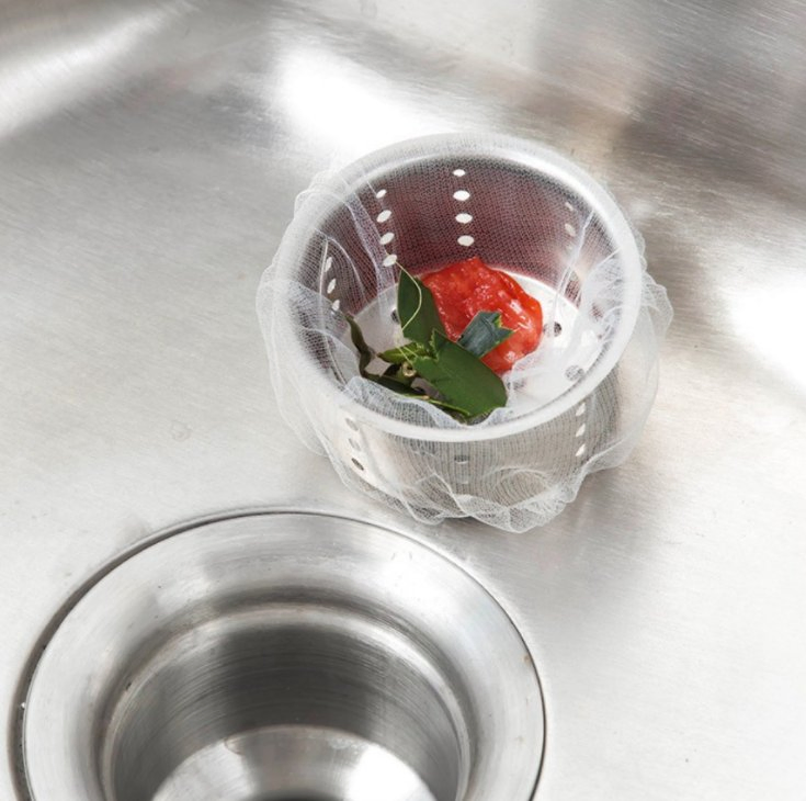 Japan Garbage Bag Sink Drain Hole Trash Strainer Mesh Kitchen