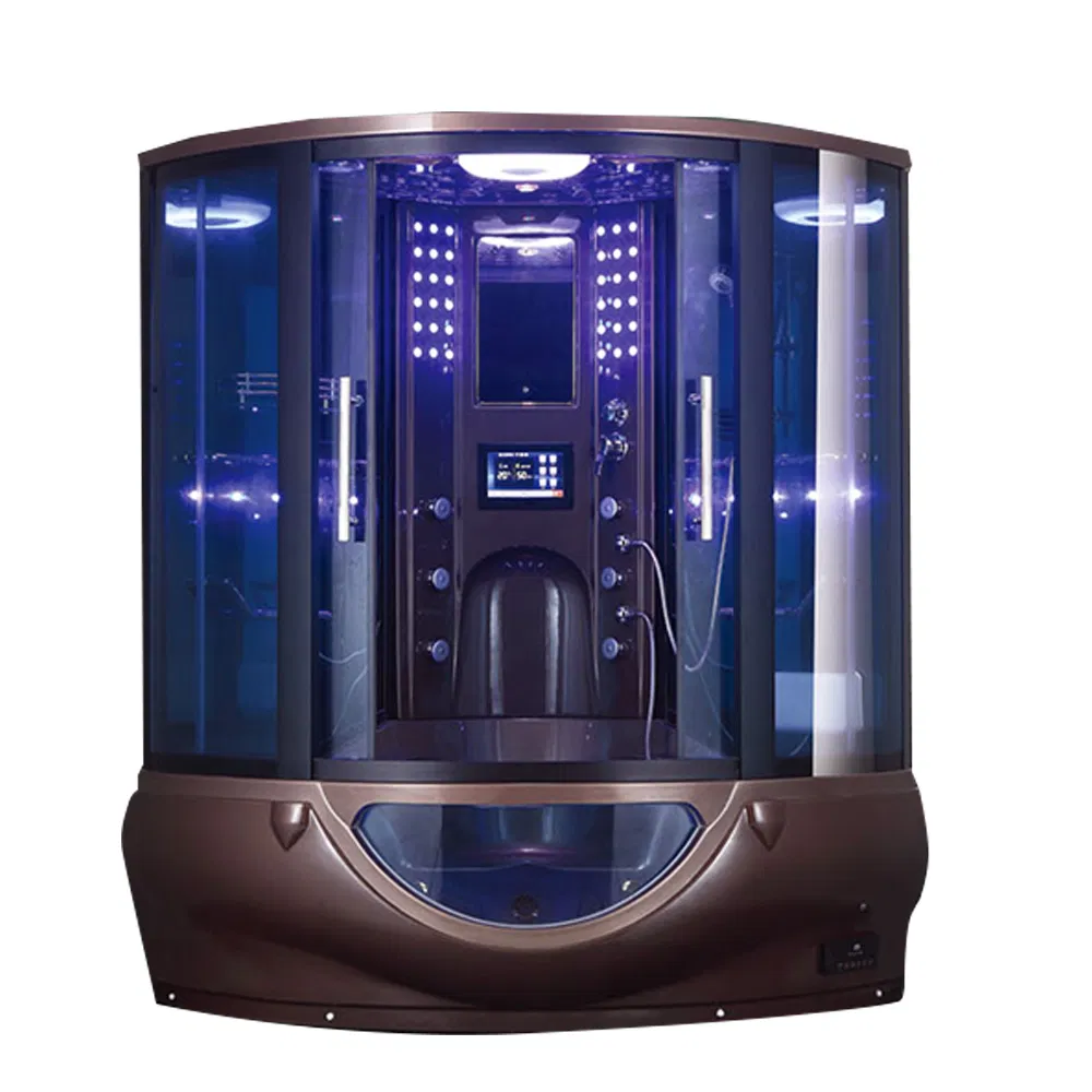 New Bathroom White Acrylic Tub and Shower with Steam Function