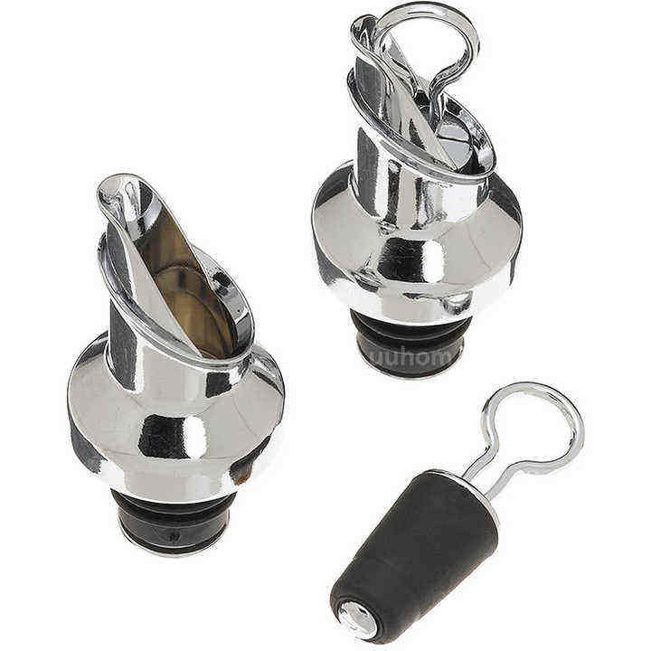 2-in-1 Zinc Alloy Wine Pourer Stopper for Bar Accessories