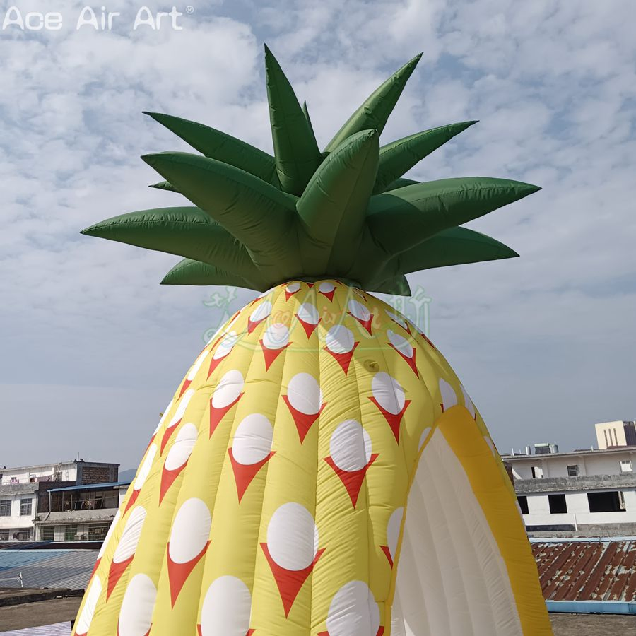Outdoor Inflatable Event Booth Pineapple Tunnel Tent Fruit Stand for Summer Party