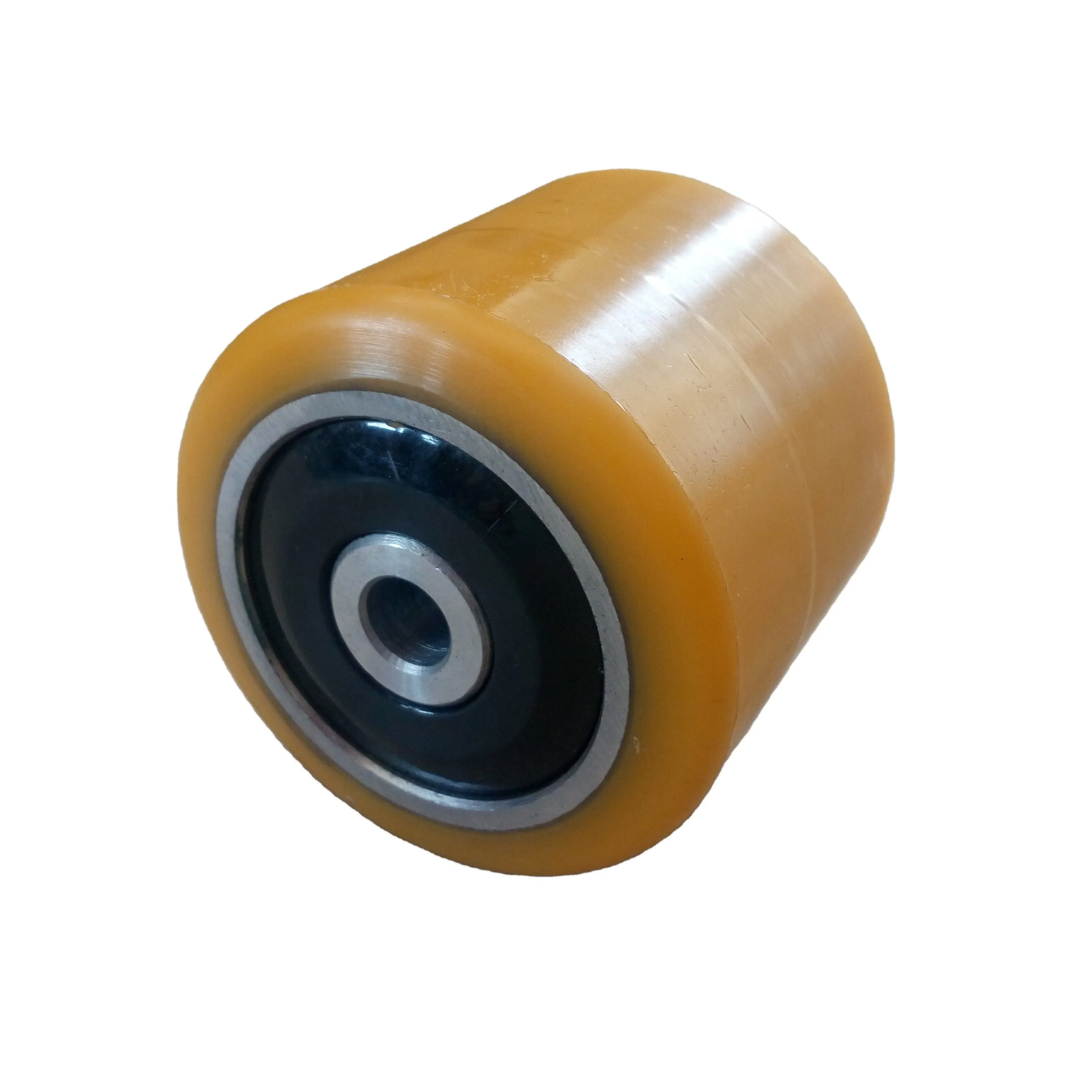 Factory Customize Durable Industrial PU Load Roller Coating Polyurethane Solid Casters Wheels