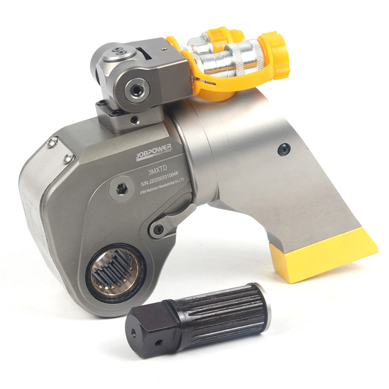 Electric Aluminum Titanium Alloy Large Torque Driven Hollow Hydraulic Wrench