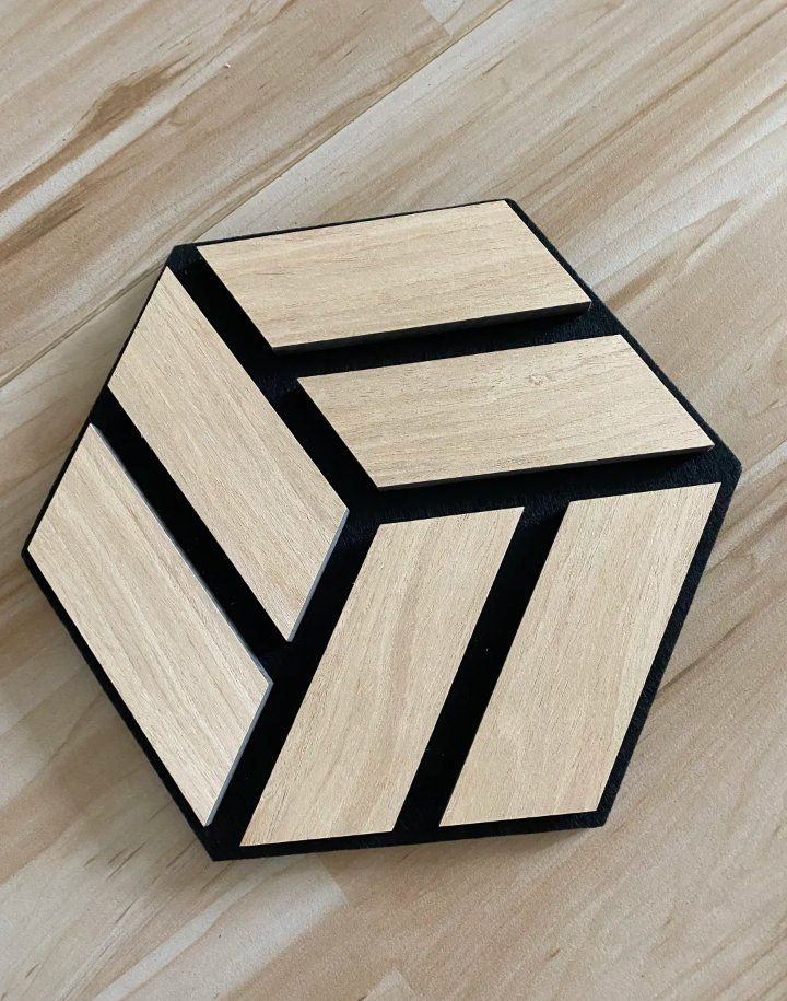 MDF Wood Slat Acoustic Panels with Carved Patterns for Wall Decoration