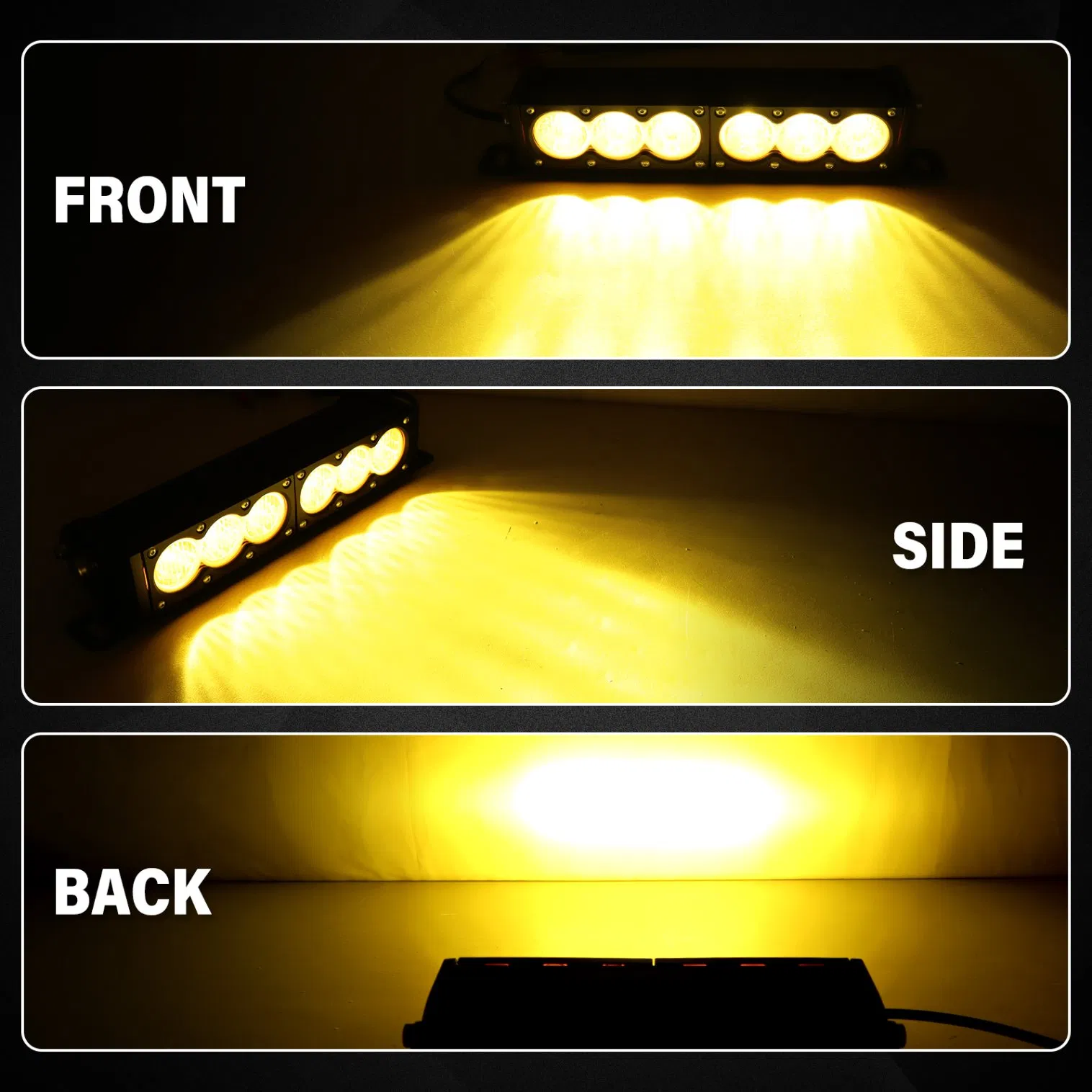 Светодиодная балка для внедорожников, 24В, двойной цвет