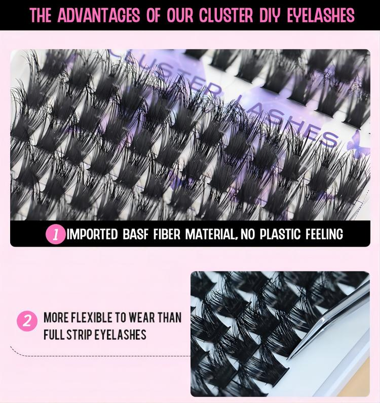 Lashes Kit Pre Cut Eyelashes Ribbon Lash Extensions Private Label DIY Eyelash