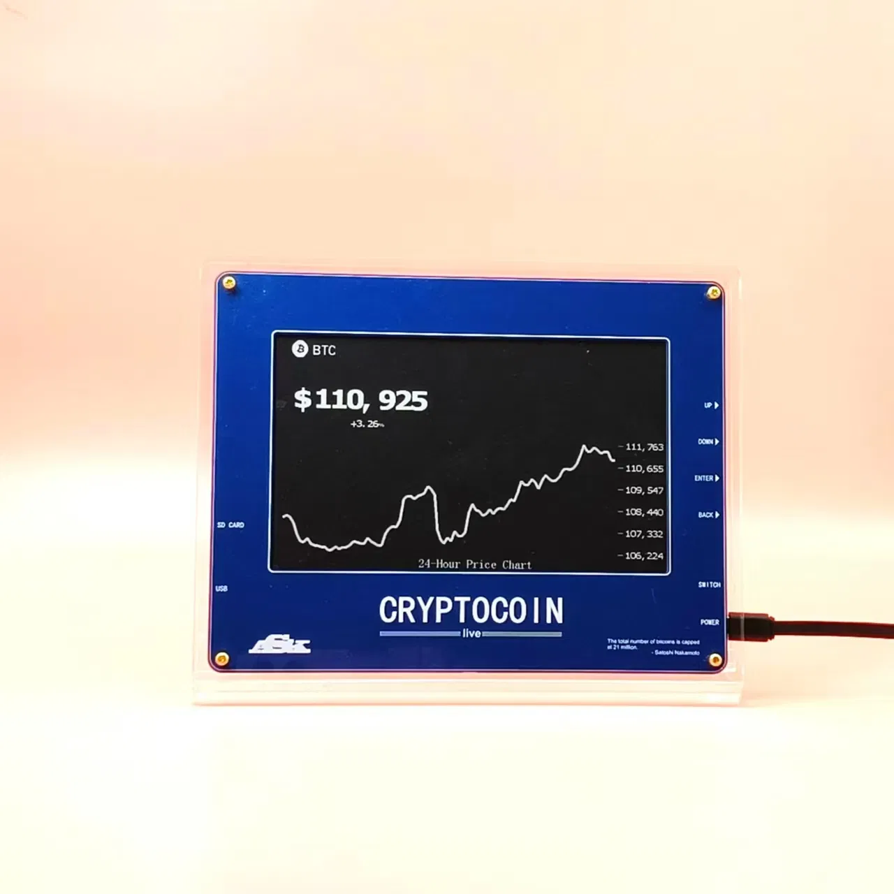 Desktop Editable Eink E-Paper Display for Date, Time, Weather and Plane Train Schedule, Flight Schedule Early Warning System