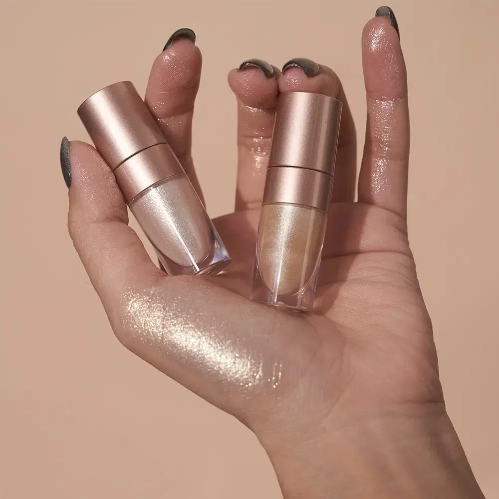 Private Label Long Lasting Shimmer Cream Highlighter High Gloss Both Face Body Highlighter Makeup