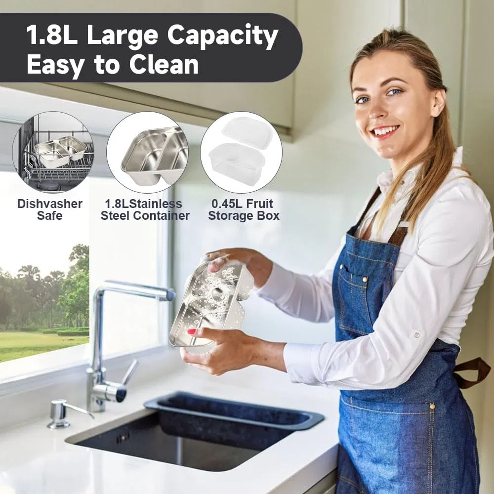 Электрическая ланч-бокс 80W с двумя отделениями