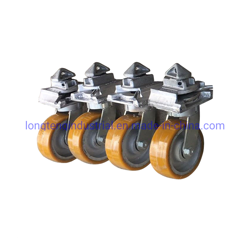 Easy Lock 3 Ton 5 Ton Wheel ISO Shipping Container Caster