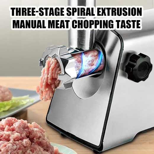 Premium Food Processor Meat Grinder with Stainless Steel Housing and Meat Cutter Feature