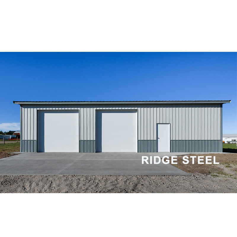 Steel Structural Prefabricated Metal Framework Fast Install Storage Shed