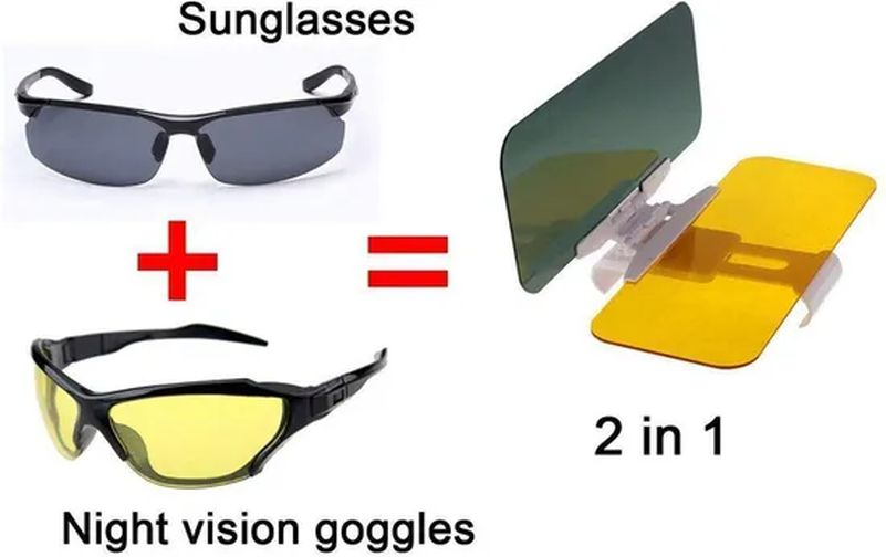Car 2 in 1 Day and Night Vision Anti-UV Anti-Dazzle Windshield Extender Tg004_19