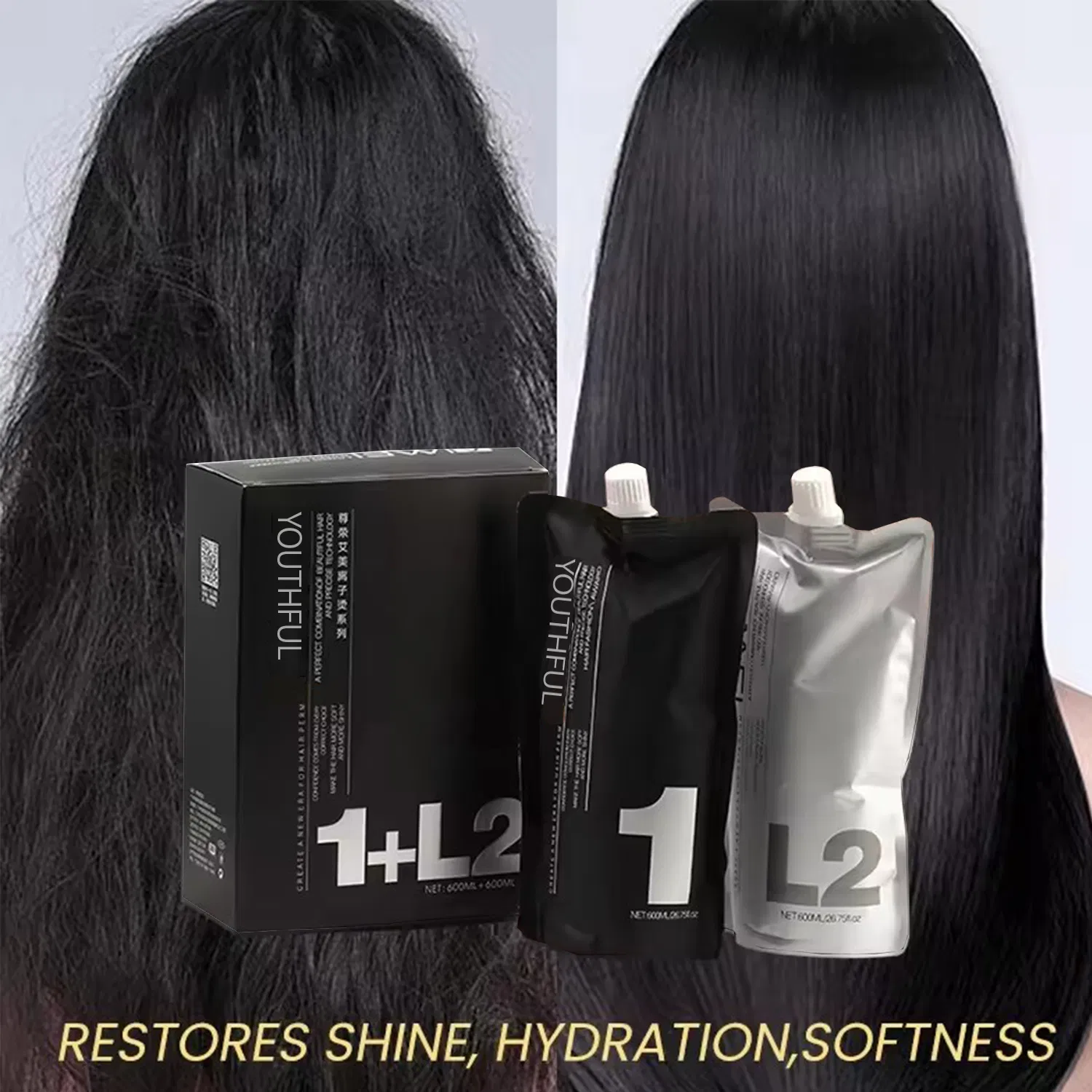 Private Label Permanent Shining Hair Straightening Cream