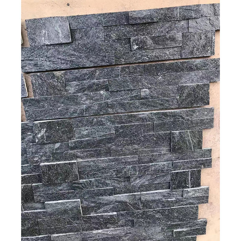 Natural Black Slate Wall Cladding Stone Veneer Decorative Culture Stone for Sale