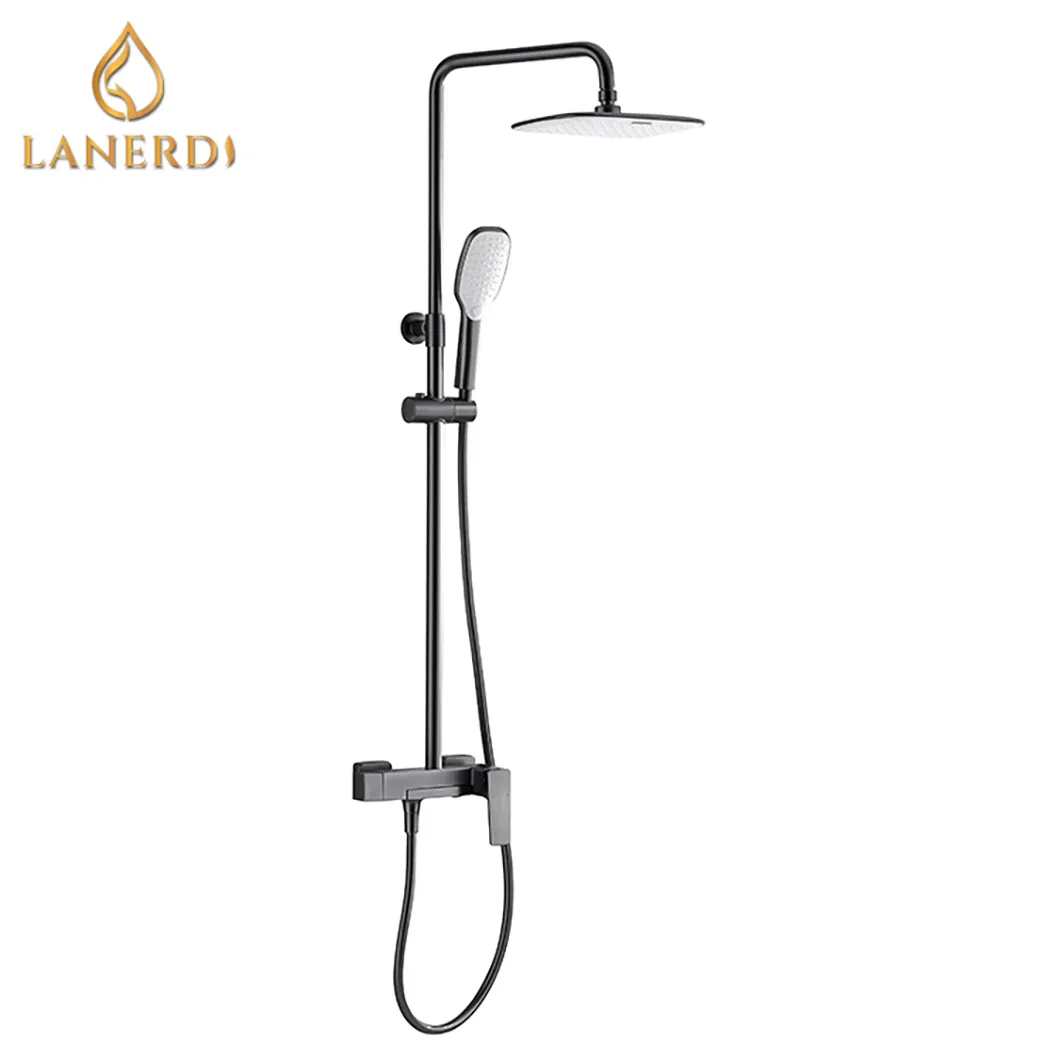 Смеситель для душа Anmei, латунь, гун-грей