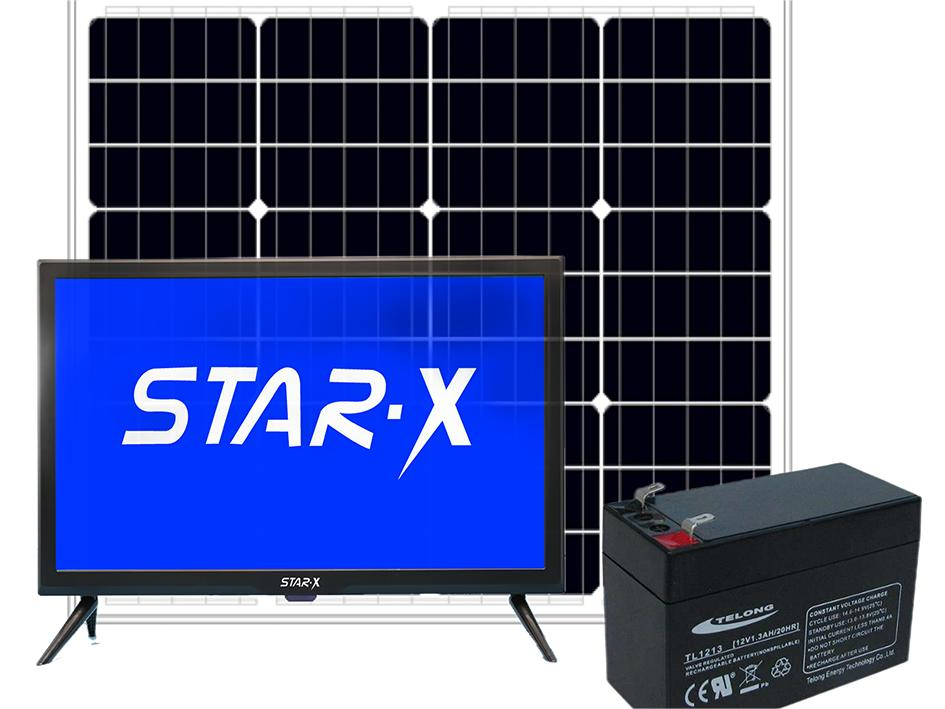 Солнечный телевизор 12V/220V с адаптером, 15-32 дюйма